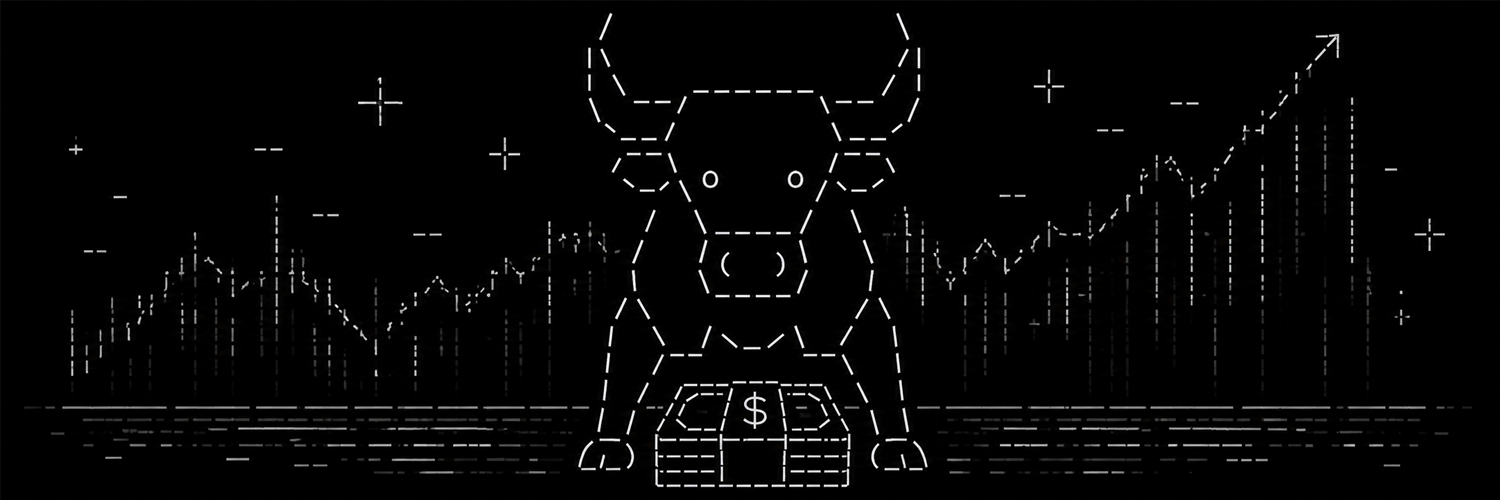 BULLCASH banner — the unstoppable bull